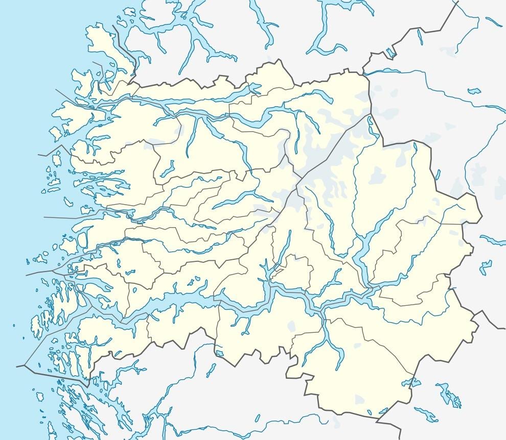Mapa de olden Noruega