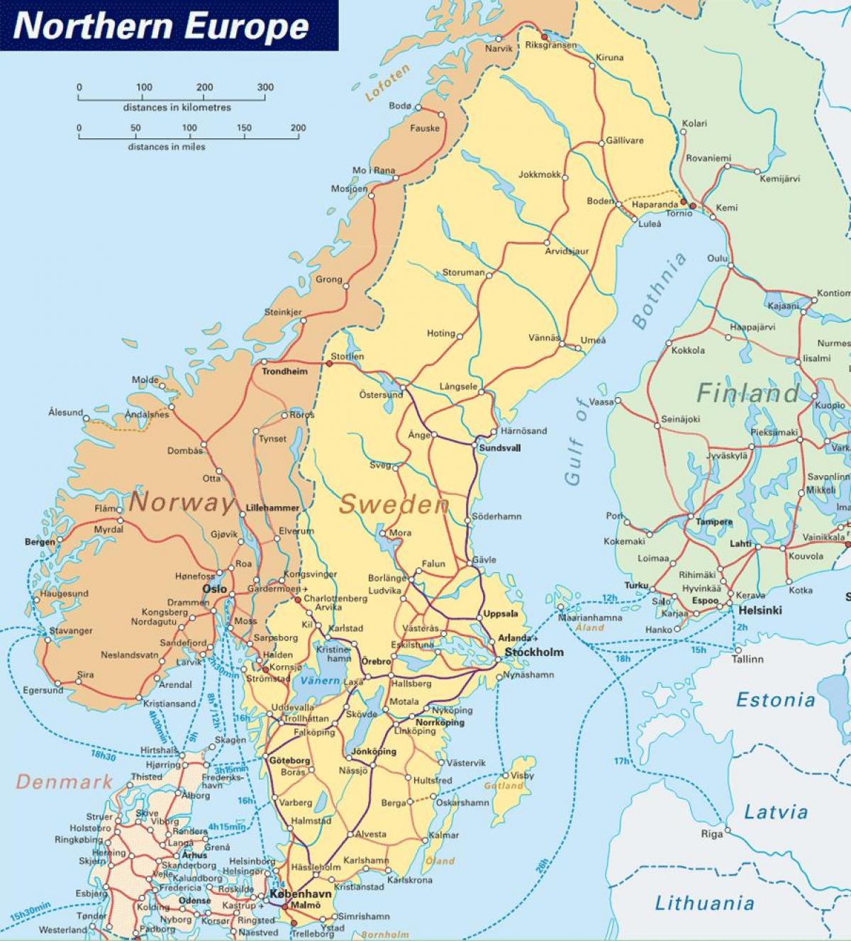 mapa de narvik, Noruega