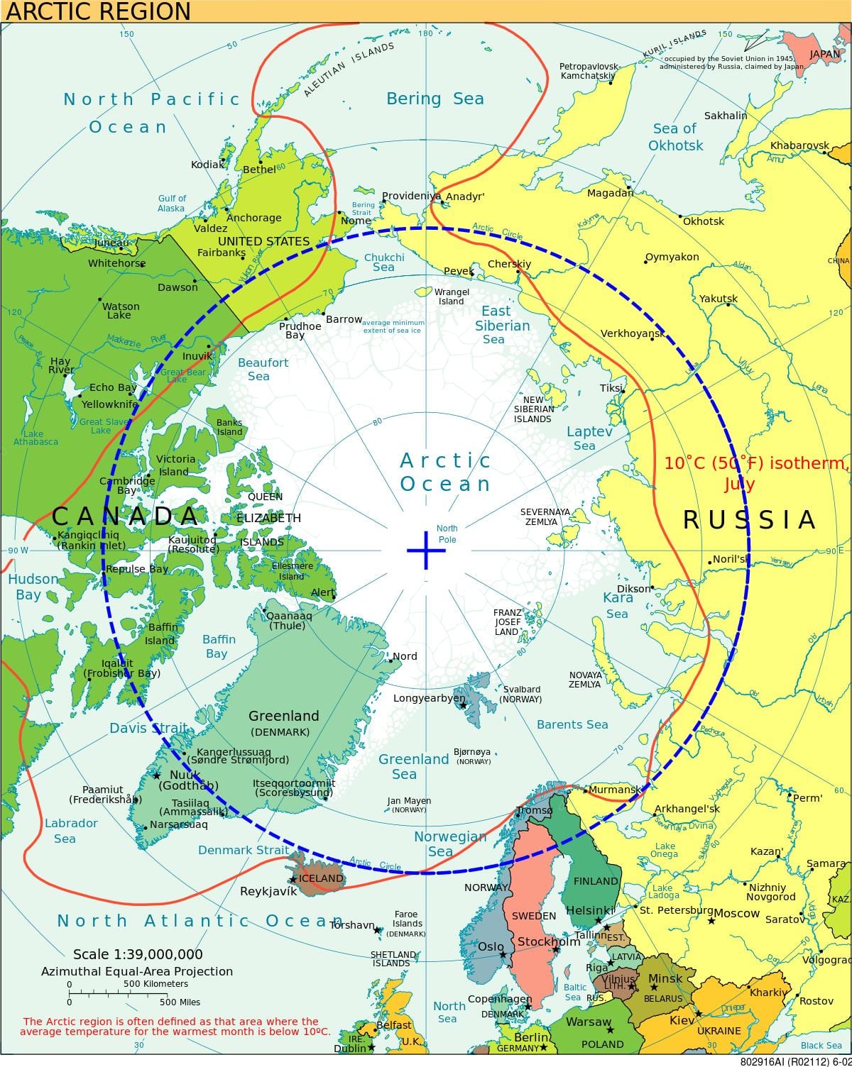el ártico de Noruega mapa