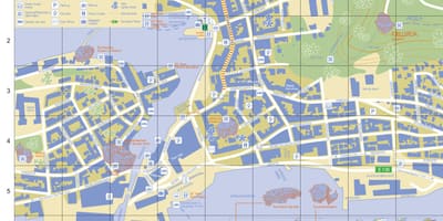 Alesund, Noruega mapa de la ciudad