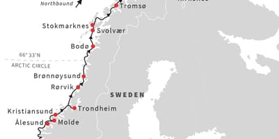 Mapa de bergen Noruega tren ligero