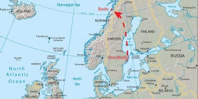 Mapa de bodo, Noruega