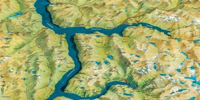 Mapa de geiranger, Noruega