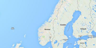 Mapa de noruega Noruega