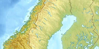 Mapa de la nube de Noruega