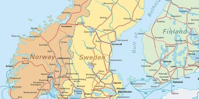 Mapa de narvik, Noruega