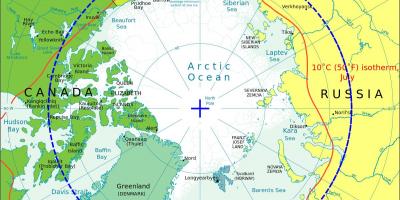 El ártico de Noruega mapa