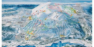 De esquí de Noruega mapa