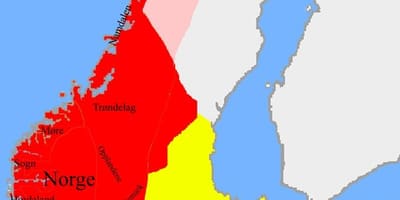 Mapa de Noruega fronteras