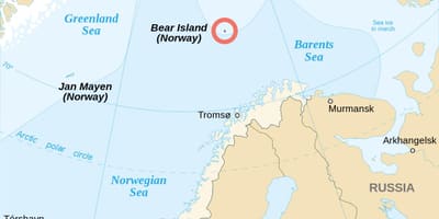 Mapa de Noruega islas 