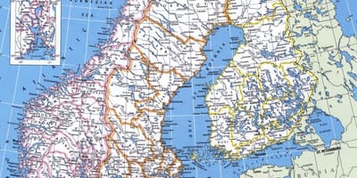 Ma de Noruega carretera