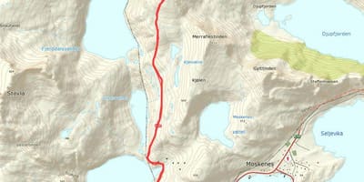 Mapa de Noruega rutas de senderismo