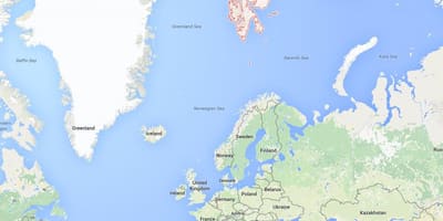 Spitsbergen, Noruega mapa